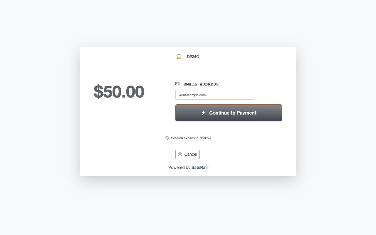 New Tab - Collect customer info