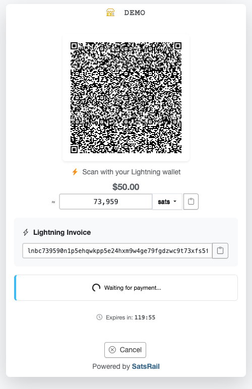 Embedded - QR code payment